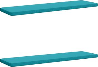 vidaXL Cojines Para Banco De 2 Piezas Vught 2 Uds. 100% Poli&eacute;ster Vidaxl