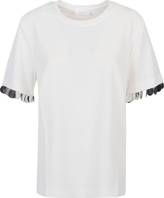Paco Rabanne Boxy Viscose Sequin T-Shirt