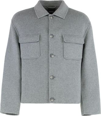 HUGO BOSS Heren, Jassen, Grijs, Maat: XL Wol