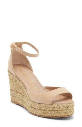 Stuart Weitzman Distia Espadrille Wedge Sandal in Adobe at Nordstrom Rack, Size 8.5