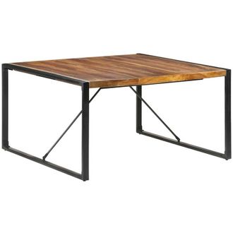 vidaXL Tavolo da Pranzo 140x140x75 cm in Legno Massello - Vidaxl