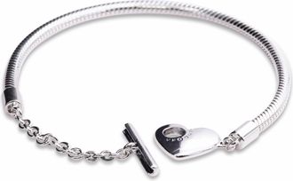 Pandora Moments Heart T-Bar Snake Chain Bracelet