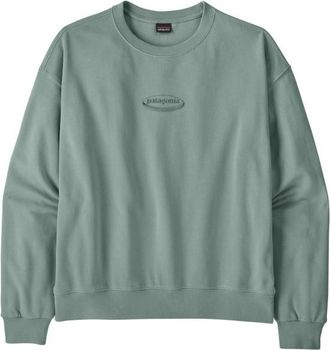 Patagonia 95 Oval Logo Daily Crew Pullover f&uuml;r Damen | t&uuml;rkis