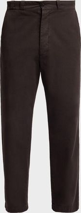 The Row Men & apos;s Ottis Cotton and Cashmere Straight-Leg Chino Pants