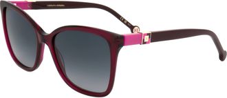 Carolina Herrera Womens 56 mm Burgundy Sunglasses