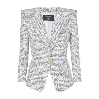 Balmain Mujer, Chaquetas, Blanco, Talla: S