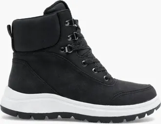 Roxy Womens Karmel Lace Up Boots In Black