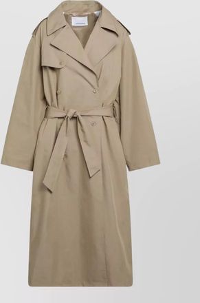 Frankie Shop long length jacket epaulettes storm flap