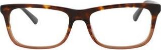 Alexander McQueen 52mm Rectangular Optical Glasses in Havana Black Transparent at Nordstrom Rack