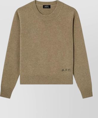 A.P.C. wool boxy crew neck sweater