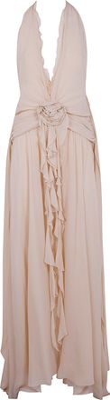 Blumarine Georgette Long Dress