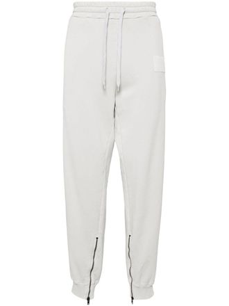 Moschino logo-patched track pants - men - Cotton - 54 - Grey