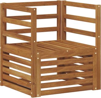 vidaXL Conjunto De Sof&aacute;s De Exterior Madera De Acacia S&oacute;lida Vidaxl