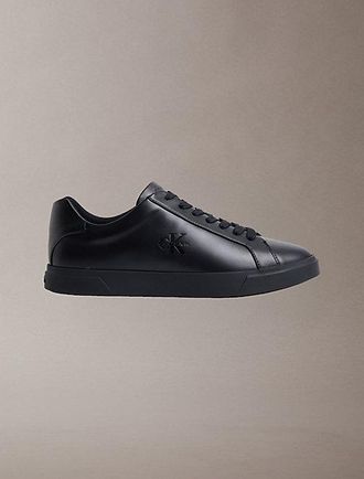 Calvin Klein Brooke - Leren sneakers met Signature logo
