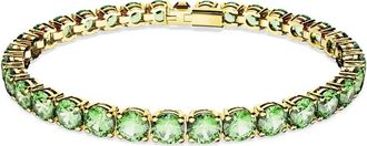 Swarovski Accessoires, Dames, Groen, ONE Size, Matrix Tennis Armband