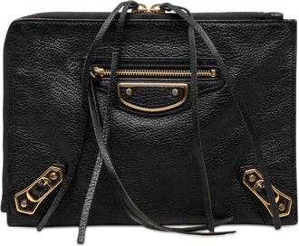 Balenciaga Pre-owned Balenciaga Goatskin Motocross Classic Metallic Edge Clutch Ladies O0KSJQDGA3I0PKTX