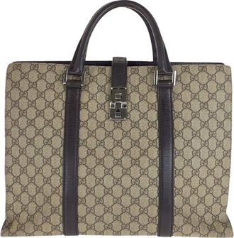 Gucci Gg Supreme Briefcase (Authentic Pre-Loved)