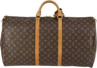Louis Vuitton Pre-owned Weekend Bags, female, Brown, Size: ONE SIZE Pre-owned Vintage Monogram Canvas Travel Duffel Bag