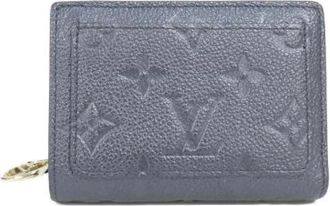 Louis Vuitton Pre-owned Wallets, female, Blue, Size: ONE SIZE Pre-owned Leather Wallet