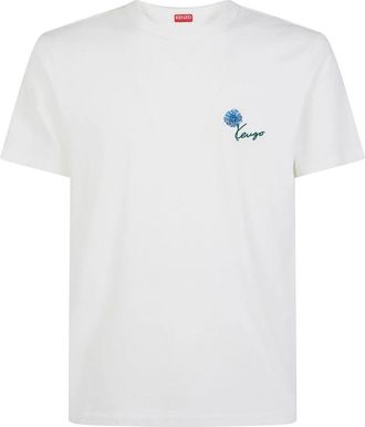 Kenzo Gots Tulip Slim T-Shirt - Heren - T-shirts - Wit - M - Katoen - Tops