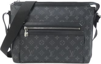 Louis Vuitton Black Coated Canvas Shoulder Bag (Pre-Owned)