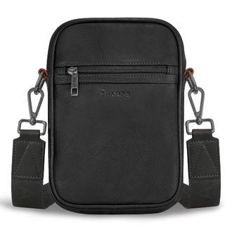Champs Luggage Onyx / Leather Vertical Cross-Body Bag