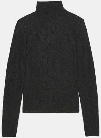 Kate Spade New York Lace Knit Turtleneck Top