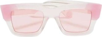 Jacquemus Pre-owned Accessories, male, Pink, Size: ONE SIZE Pre-owned Square Sunglasses