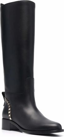 Ferragamo Ferragamo Vara Chain Knee-High Boots