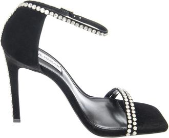 Steve Madden Schoenen, Dames, Zwart, 40 EU, Leer, Sandalen met hoge hak