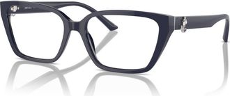 Jimmy Choo London 55mm Cat Eye optical glasses in Blue at Nordstrom