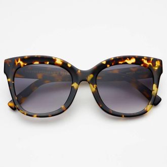 Freyrs Eyewear Womens Naples Acetate Cat Eye Sunglasses In Tortoise