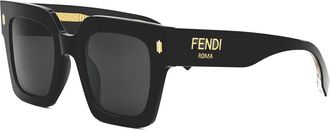 Fendi FE40101I 01A Womens Sunglasses Black Size 50