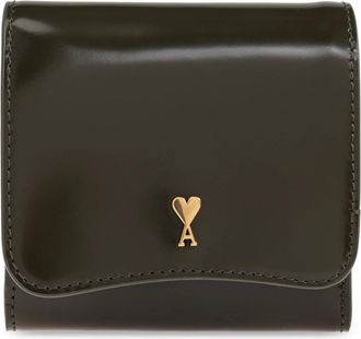 Ami Wallets & Cardholders, unisex, Green, Size: ONE SIZE Paris Paris Compact Wallet