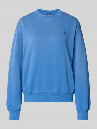Polo Ralph Lauren Sweatshirt mit Label-Stitching in Hellblau, Gr&ouml;&szlig;e XXL