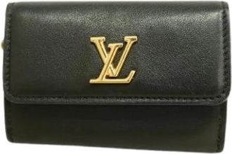 Louis Vuitton Pre-owned Vintage Tri-fold Portemonnee - Dames - Vintage Accessoires - Zwart - ONE Size - Vintage