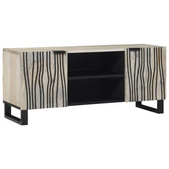 Berkfield Home Entertainment Centres & TV Stands with Shelf with Storage with Door White & Black