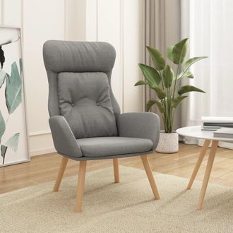 vidaXL Sill&oacute;n De Relax De Tela Gris Claro Vidaxl