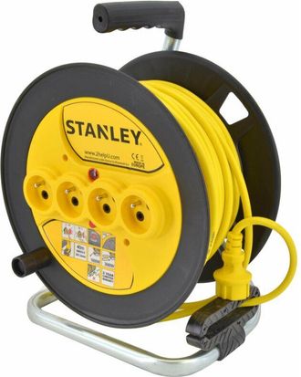 Stanley 6388- Enrollador Extensor De 40 M H05vv-f 3 X 1,5 Mm2- Equipado Con Disyuntor T&eacute;rmico