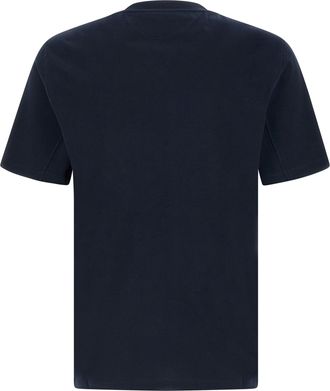Brunello Cucinelli Mens Blue Cotton T-Shirt