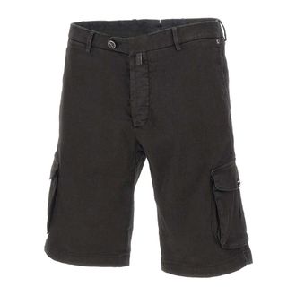 Kiton Casual Shorts, male, Black, Size: W36 Cargo Shorts