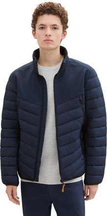 Tom Tailor Denim Hybridjacke TOM TAILOR DENIM, Herren, Gr. S, blau (sky captain blau), Steppware, Obermaterial: 100% Polyester. Futter: 100% Polyester, unifarben, regu