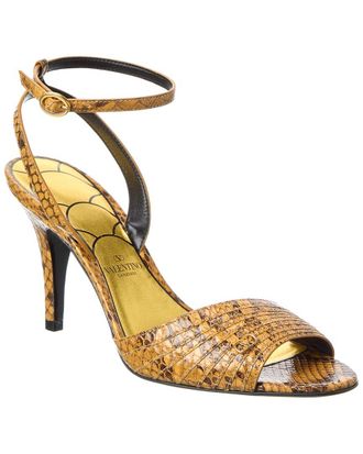 Valentino Ladycrush 85 Python Sandal