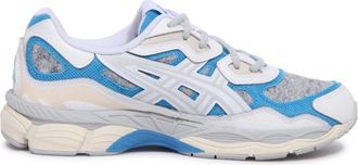 Asics Gel-Nyc Wit/Dolfijn Blauwe Schoenen - Dames - Sneakers - Wit - 37 1/2 EU - Schoenen