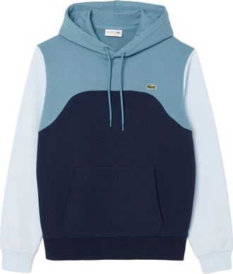 Lacoste Heren Colour Block Classic Hoodie (Marineblauw/Wit)