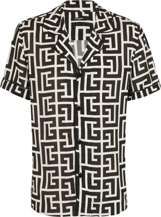 Balmain Monogram-print Pyjama Top