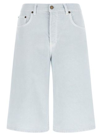 Haikure Light Blue New Becky Twill 45 Bermuda Shorts