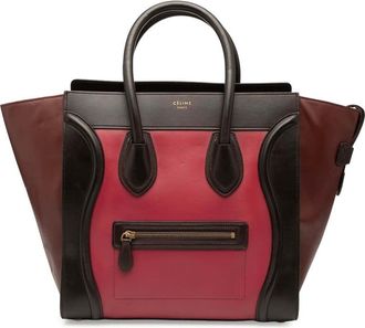 Celine Pre-owned Celine Mini Tricolor Leather Luggage Tote Ladies F.CU.0144