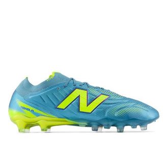 New Balance Unisex Tekela Elite Low Laced FG V5 in Blu/Verde, Sintetica, Taglia 44