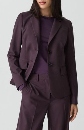 Theory Carissa Good Wool Blazer in Dark Iris - Hae at Nordstrom, Size 4